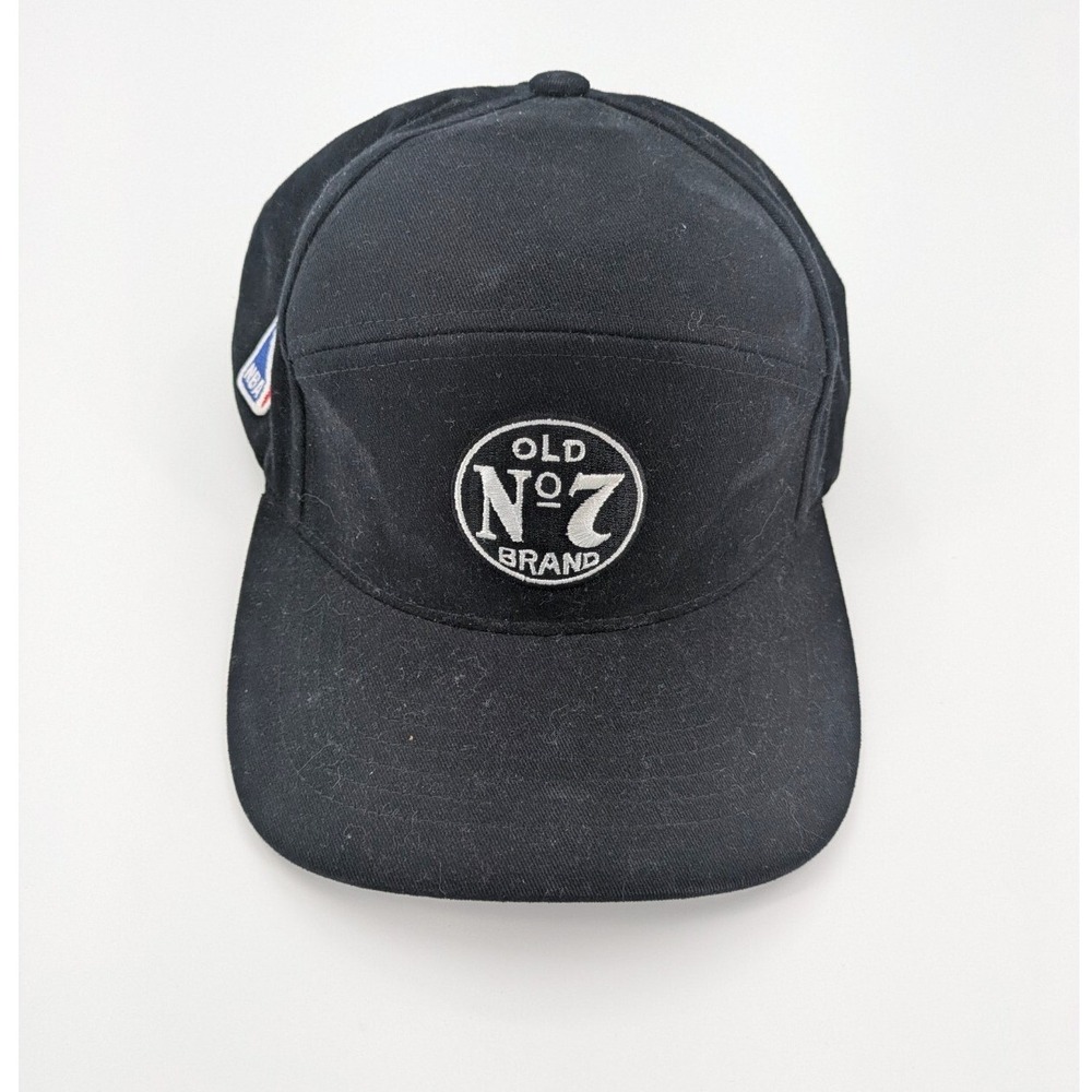 Jack Daniels Old No 7 Brand Whiskey NBA Hat Cap Black Suede 5-Panel Snapback